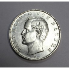 Германия, Бавария, 3 марки, 1911г., Отто, серебро